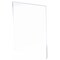 Plymor Clear Acrylic Folder-Style Sign Display Holder / Document Protector, 8.5" W x 11" H